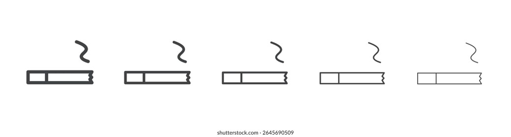 Ícone de cigarro ilustração simples logotipo arte