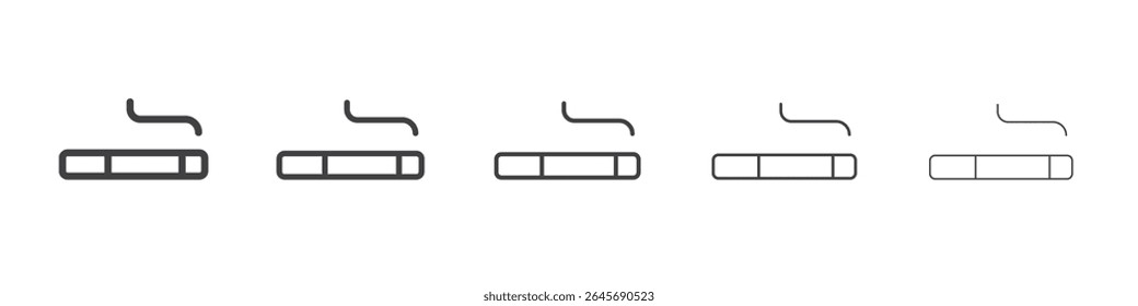 ícone de cigarro ilustração simples logotipo arte