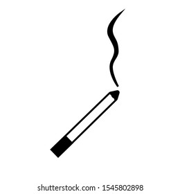 cigarette icon in simple style. isolated stock vector illustration