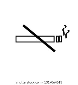 Cigarette icon ,smoke area icon vector logo template