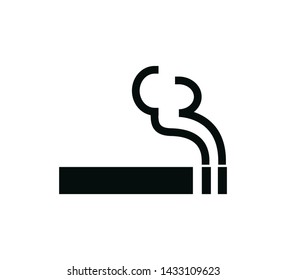 Cigarette Icon Smoke Icon Vector Illustration Stock Vector (Royalty ...