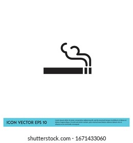 cigarette icon smoking area symbol design element vector eps 10