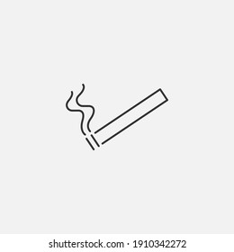 Cigarette icon. Smoking symbol modern, simple, vector, icon for website design, mobile app, ui. Vector Illustration