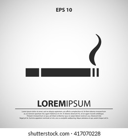 cigarette icon. smoking vector illustration