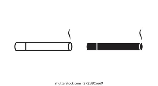 Cigarette icon symbol. Vector EPS 10. line and glyph icon