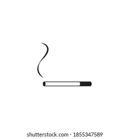 Símbolo de icono de cigarrillo, diseño de ilustración de vector