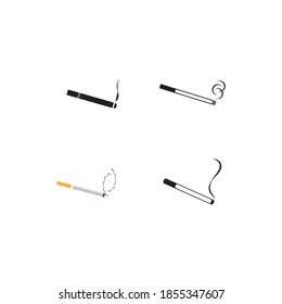 Símbolo de icono de cigarrillo, diseño de ilustración de vector
