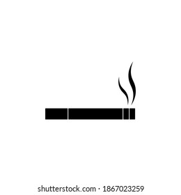 símbolo de icono de cigarrillo vector sobre fondo blanco