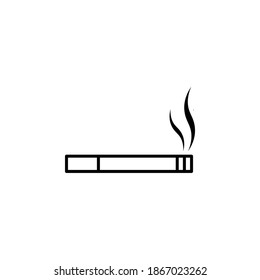 símbolo de icono de cigarrillo vector sobre fondo blanco