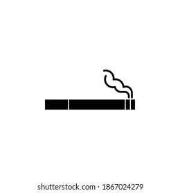 símbolo de icono de cigarrillo vector sobre fondo blanco