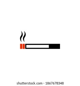 cigarette icon symbol vector on white background