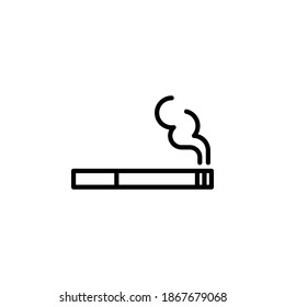 Cigarette icon symbol vector on white background