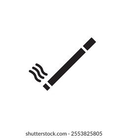 Cigarette icon Thin line flat illustration