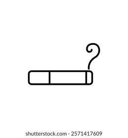 Cigarette icon Thin line vector