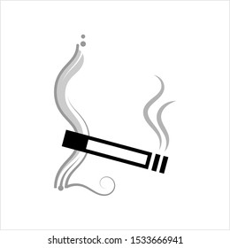 Cigarette Icon, Cigarette Vector Art Illustration