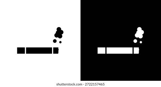 Icono de cigarrillo Ilustración vectorial - iconos de vector de estilo negro de alta calidad