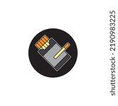 cigarette icon vector illustration logo template.