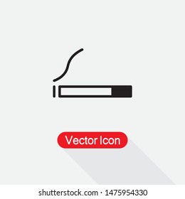 Cigarette Icon Vector Illustration On Light Gray Background Eps10