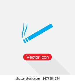 Cigarette Icon Vector Illustration On Light Gray Background Eps10
