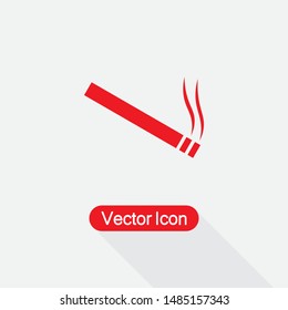 Cigarette Icon Vector Illustration On Light Gray Background Eps10
