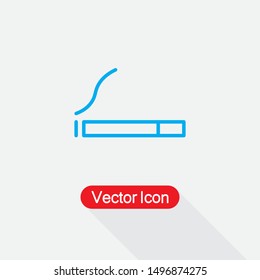 Cigarette Icon Vector Illustration On Light Background Eps10