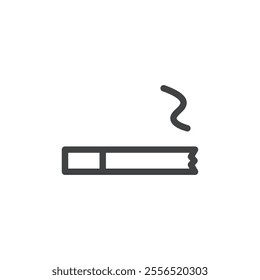 Cigarette icon Vector logo outline