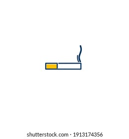 cigarette icon vector, object sign, vector illustration