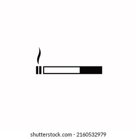 Vector de icono de cigarrillo en fondo blanco