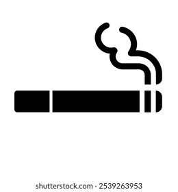 Cigarette Icon Vector for Smoking Related Designs