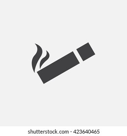 cigarette icon vector, solid logo illustration, pictogram isolated on white