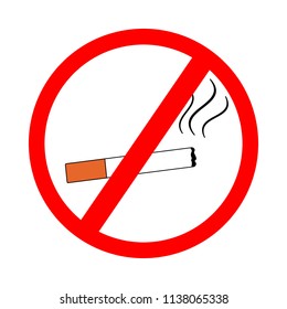 cigarette icon for web or app. "Smoking cigarette is killing" vector illustration. Burning cigarette. "No smoking" sign. No smoking area. No smoking zone.