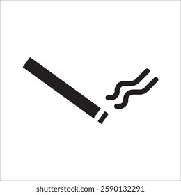 cigarette icon with white background