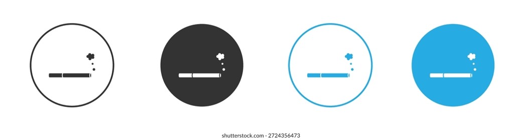 Iconos de cigarrillo elemento de diseño. Ilustración vectorial sobre fondo blanco.