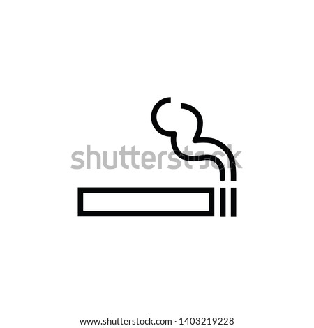 cigarette icon,smoke area icon vector logo template