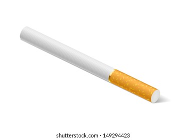 Cigarette. Illustration on white background for creative design.