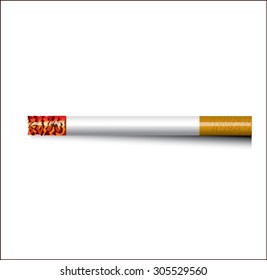 Cigarette isolated on a white background