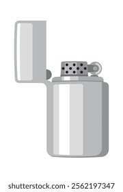 Cigarette kerosene lighter vector illustration