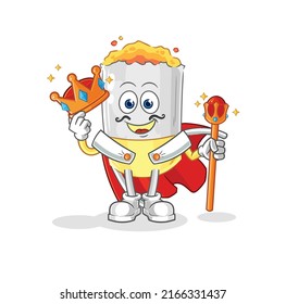 the cigarette king vector. cartoon character