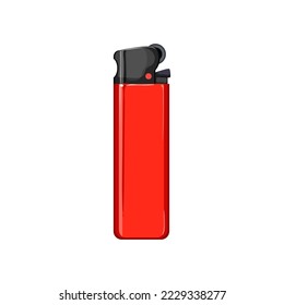 caricatura sobre el fuego del encendedor de cigarrillos. señal de fuego del encendedor de cigarrillos. ilustración vectorial de símbolo aislado