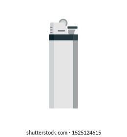 Cigarette lighter icon. Flat illustration of cigarette lighter vector icon for web design