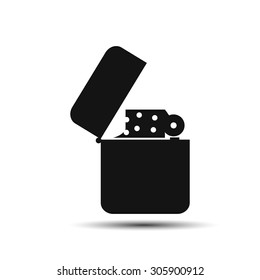Cigarette Lighter icon vector