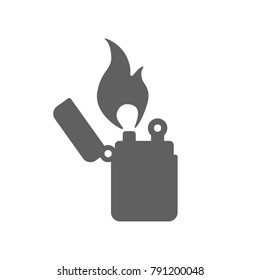 Cigarette lighter icon vector