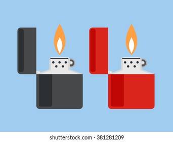 Cigarette lighter vector illustration. 