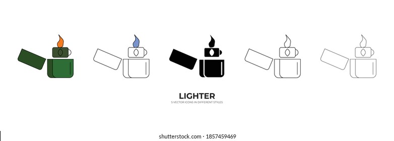 cigarette  lighter vector type icon