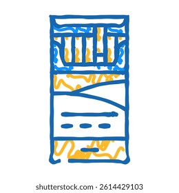 cigarette nicotine doodle icon sketch vector. cigarette nicotine sign. isolated symbol illustration