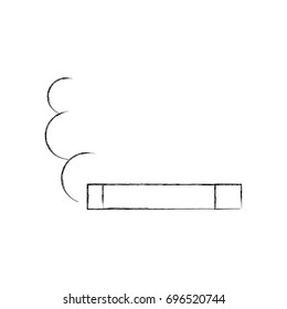 Cigarette on isolated icon