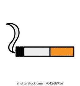 Cigarette on isolated icon