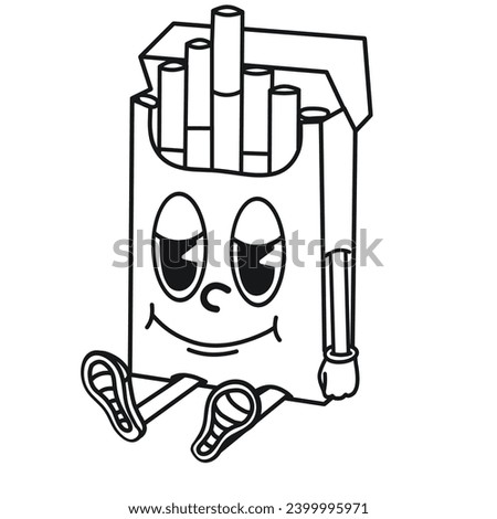 Cigarette pack icon Illustration vector