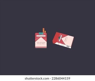 cigarette pack icon vector design 