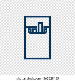 Cigarette Pack Vector Icon